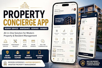 develop property concierge app, resident service and property management app