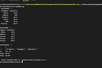 clean, merge and format CSV files with python