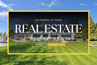 design real estate pitch deck property investment presentation deck