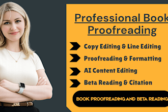 proofread and edit your italian or english book or ebook