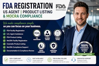do fda registration, us agent, product listing, mocra compliance