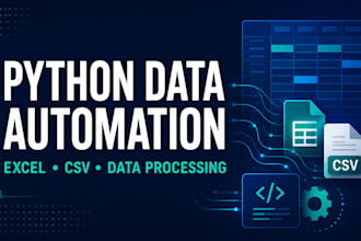 automate excel CSV and repetitive data tasks with python