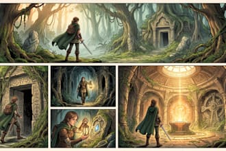 create professional comic book pages and graphic novel scenes