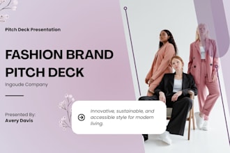 create fashion brand pitch deck investor presentation