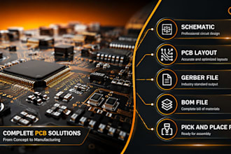 do circuit board design from schematic to manufacturing ready pcb files