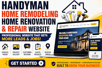 build handyman website home improvement home remodeling home repair