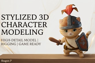 make a stylized 3d character