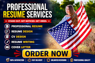 create a professional resume CV and cover letter design