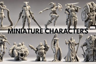 model custom dnd character miniature for tabletop rpg campaigns