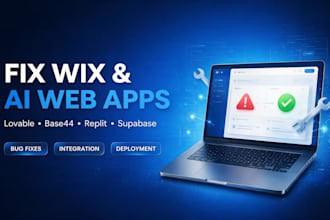 fix wix ai website lovable base44 replit supabase v0claude vibe code integration