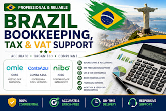 do brazil bookkeeping, tax and vat support in omie, conta azul and nibo