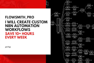 create custom n8n automation workflows API integrations data pipelines bug fixes