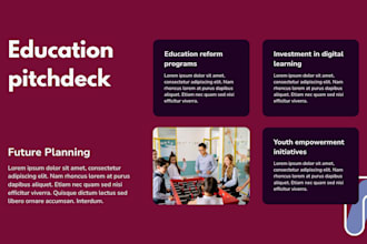 create education pitch deck edtech training presentation