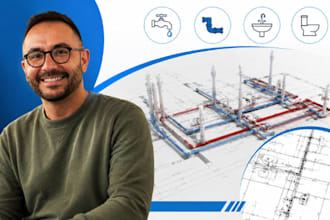 plumbing shop drawing, plumbing cad, plumbing installation drawing, autocad