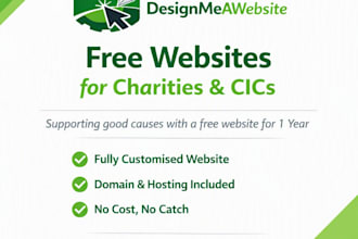 create a free website for charities or cics based in the united kingdom