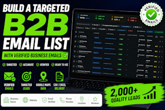 build a targeted b2b email list with verified business emails