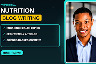 write SEO nutrition blog posts and health articles