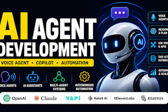 build ai agent, ai voice agent, chatbot, copilot  assistant, ai operating system
