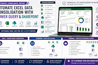 automate excel data consolidation with power query and sharepoint