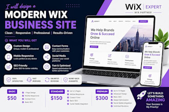 create a stunning wix landing page