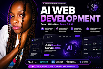 build an ai powered website for you