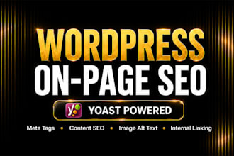 do wordpress on page SEO optimization with yoast