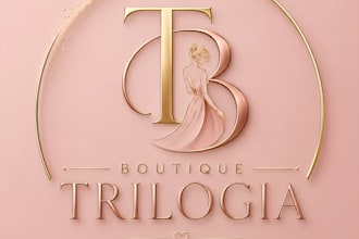make luxury fashion, boutique, clothing line and beauty logo