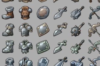 create custom pixel art item sprite for your game