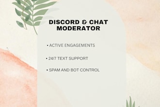 be your active chat moderator and community engagement assistant