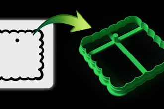 convert your image or logo into a custom cookie cutter and stamp stl