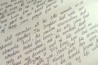 write anything with my beautiful and elegant handwriting