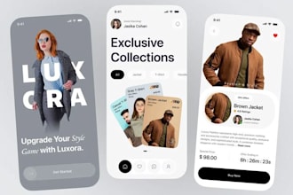 develop fashion app, ecommerce app, clothing app, shopping app, fashion mobile