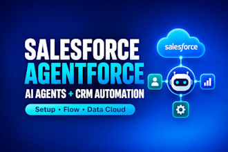 set up salesforce agentforce ai agents and CRM automation