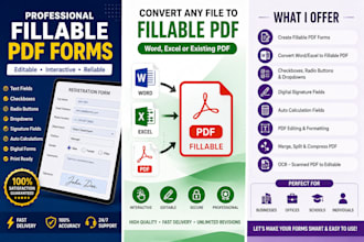 create fillable PDF forms