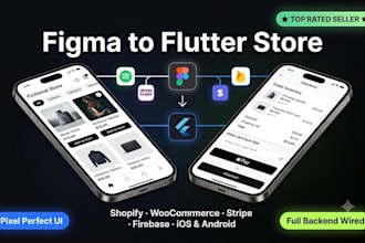convert figma to flutter ecommerce app flutterflow development flutter developer