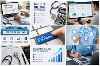 do medical billing charge entry, payment posting,ar followup