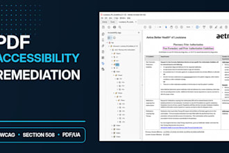 remediate your PDF for wcag, section 508, ada and PDF ua accessibility