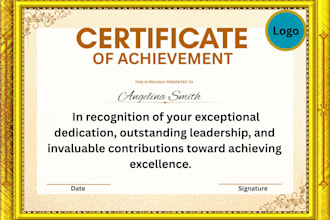 design professional certificate templates for any purpose