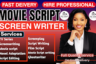 write your movie script, script writing, screenplay, screenwriting