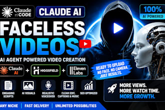 claude code claude ai faceless video ai agent higgsfield elevenlabs claude skill
