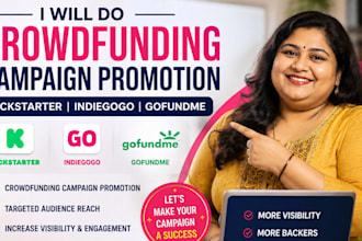 do crowdfunding campaign, promotion kickstarter, indiegogo, gofundme, promotion