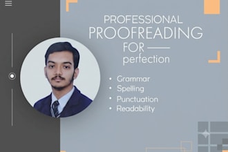professionally proofread and copy edit hindi and english text