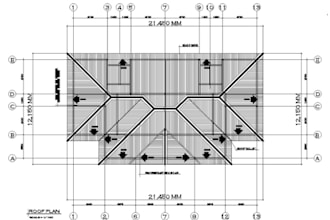 design professional roof shop drawings, roof plans and roofing autocad drawing