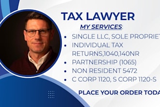 act as your trusted CPA, lawyer, and tax advisor