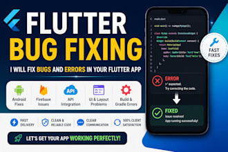 fix bugs and errors in your flutter app