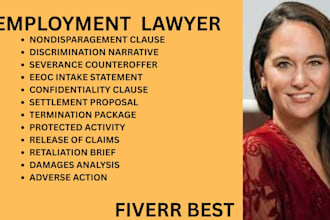 be your ny, ca, florida employment lawyer for severance review and eeoc charges