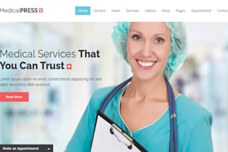 design wix surgeon website surgery clinic doctor healthcare medical website