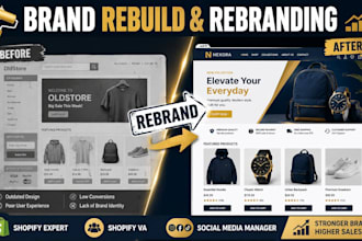 rebrand your shopify store as your virtual assistant and social manager