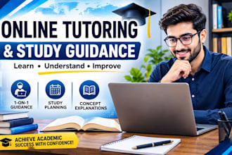 provide online tutoring and study guidance for adult