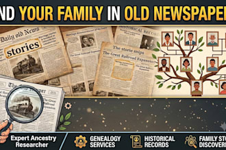 do newspaper research on your ancestors